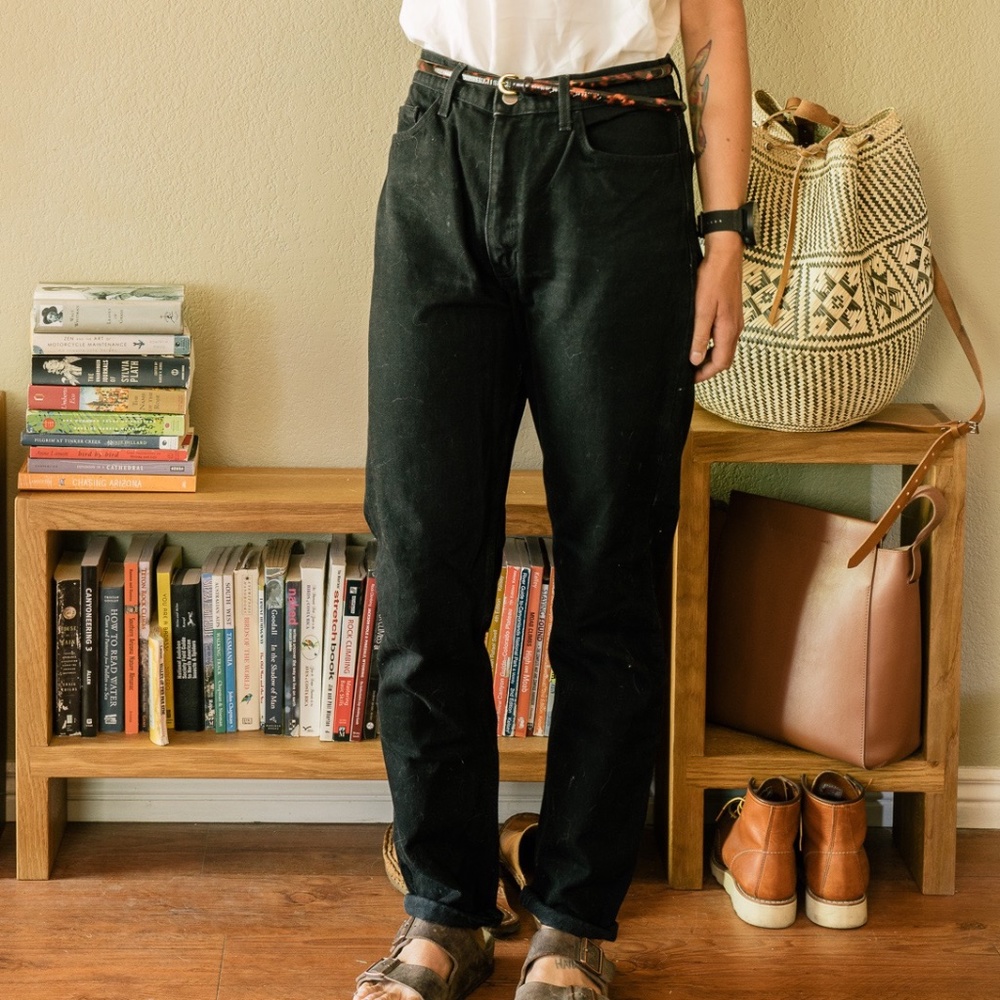 American Apparel High Waist Jean - 29, Black